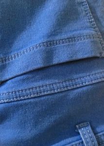 Blue Denim Cargo Pants