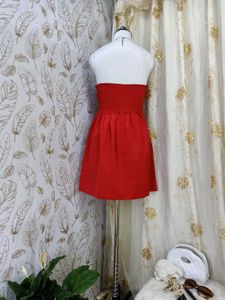 Stunning Red Strapless Sequin Dress