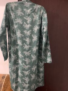 Men's Green Floral Kurta