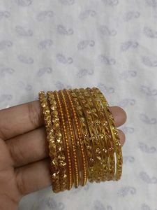 Gold Tone Bangle Set of 30