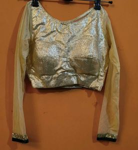DESIGNER GOLDEN AND BLACK BLOUSE
