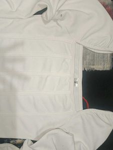 White Corset crop Top