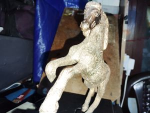 1kg RARE Aluminum Metal Horse Golden Colour