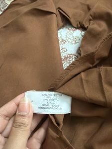 Stylish Brown Collared Shirt