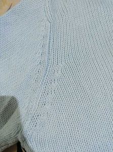 Light Blue Cable Knitted Top