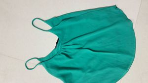Green Sleeveless Tank Top