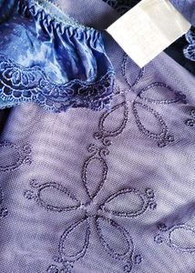 lace detail embroidery Floral Camisole &amp; Panty Set
