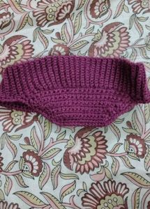 Handmade Purple Crochet Visor Hat