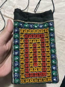 Embroidered Phone Pouch