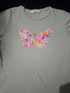 Cute Butterfly Ruffle Dress