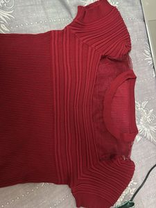 Chic Ribbed Lace Trim Top