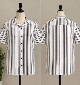 Men's Striped Short Sleeve Shirt