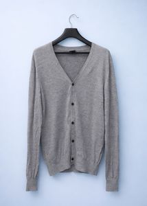 Gray Cardigan Sweater