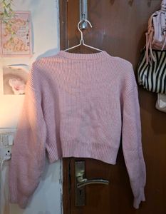 Cider Pink Bow Knit Sweater