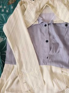 Striped Peplum Shirt