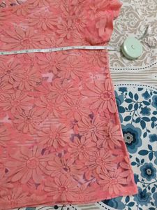 Chic Pink Floral Lace Top