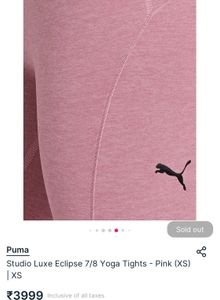 Women's Pink Active Leggings