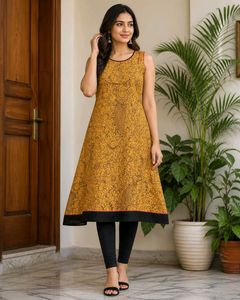 🧡🖤Kalamkari Print Kurta