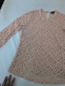 Sheer Lace full sleeve Top vero moda
