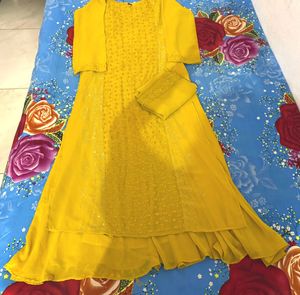 Yellow Kurta Set with Dupatta