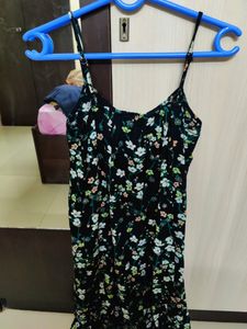Fig Black Floral Dress