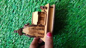 Wooden Watermill Model - Unique Home Decor