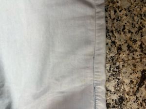 Light Blue Elastic Waist Pants