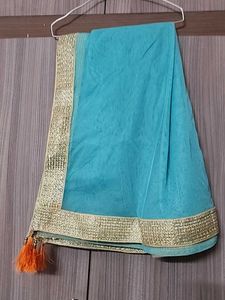 Sea Blue net Dupatta