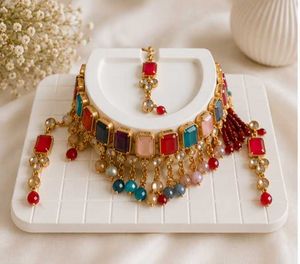 Stunning Multicolor Kundan Choker Set