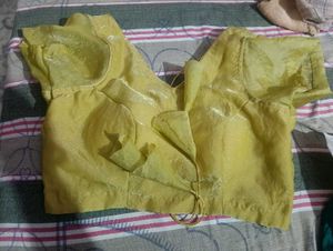 Green Silk Saree with Embellished Border