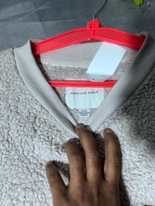 American eagle Cozy Colorblock Sherpa Sweatshirt