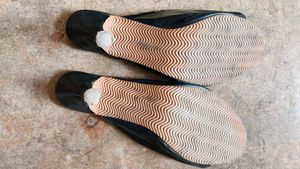 Stylish Black Bow Sandals
