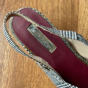 Primark Houndstooth Slingback Kitten Heels