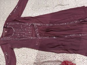beautiful 3 piece dress with shrug and real mirror