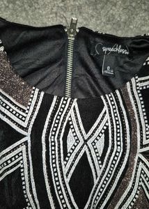 Embellished Black Bodycon
