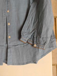 Light Blue Button-Up Tunic