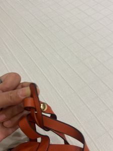 Chic Orange Mini Tote Bag