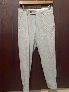 Men's light Grey Formal Trousers
