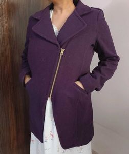 Pure Wool Solid Coat HONEY BY PANTALOONS