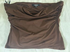 Ruched Strapless Bikini Top