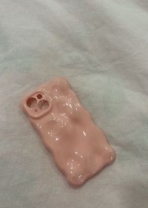 Shein IPhone 14 Trendy Pink Wavy Phone Case
