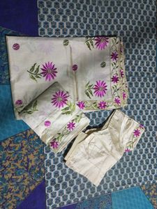 Assamese traditional mekhla sador with dinner set