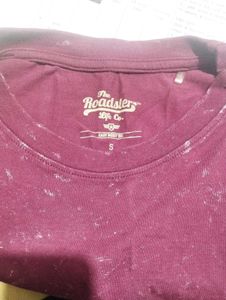 Maroon Graphic Print T-Shirt