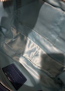 Coach Navy Leather Tote Bag