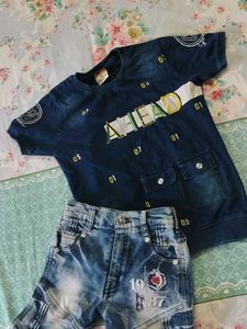 Boys Denim Outfit Set