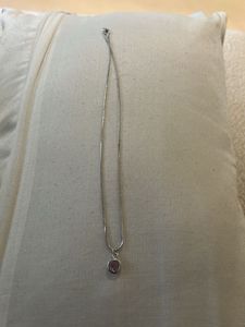 Delicate Silver Chain Necklace with Pendant