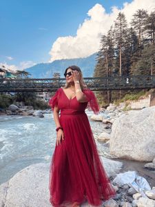 Stunning Red Tulle Gown