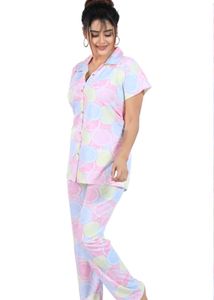 Cute Printed Women's Night Suit Set Shirt &amp; Pyjama
