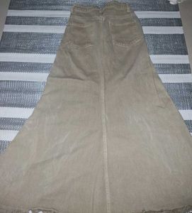 Long Tan Maxi Skirt