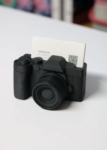 Camera Shaped Business Card Holder